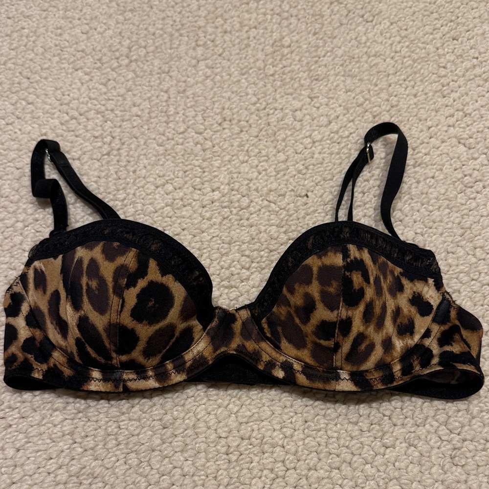Express leopard print bra